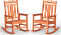 Oversized Outdoor Rocking Chairs Set of 2, 380lbs Heavy-Duty Large Patio Rocker by CIOKEA