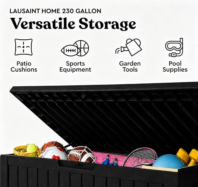 230 Gallon Resin Deck Box, Package Delivery Box - Image 4