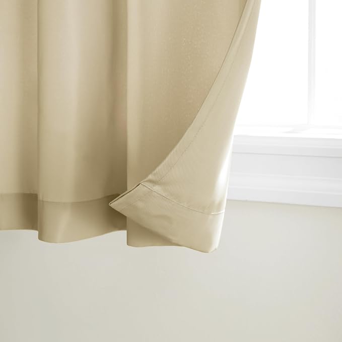 TOWN & COUNTRY BASICS Cabana Solid Heavyweight Indoor Outdoor Curtains - Image 2