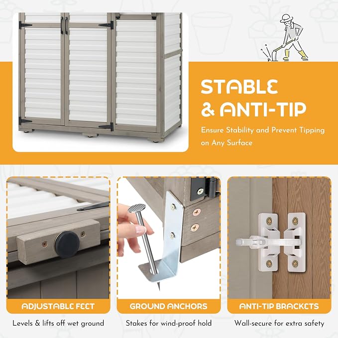 Large Outdoor Storage Cabinet - Image 4