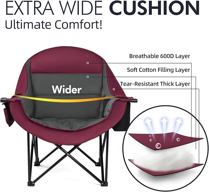 Oversized Camping Chairs for Adults - Image 3