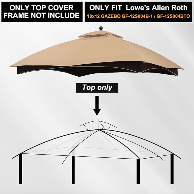 MASTERCANOPY 10x12 ft Replacement Canopy Top - Image 3