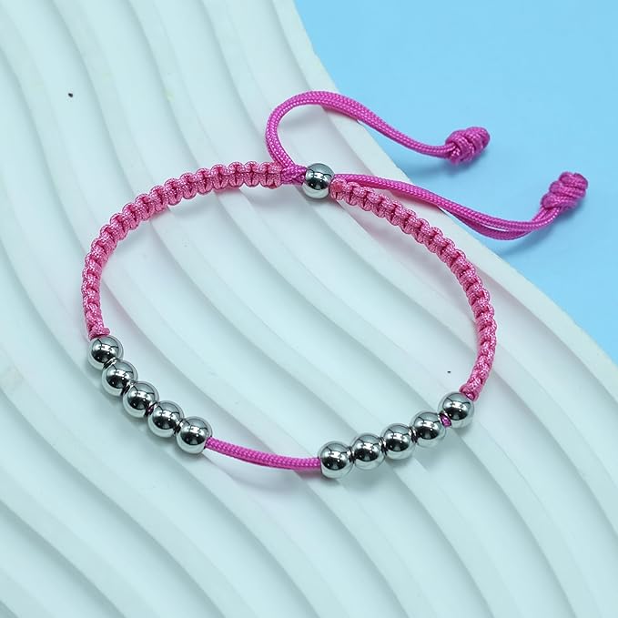 LAMIBEE Golf Stainless Steel 10 Beads Score Counter Bracelet, Golf Stroke Count Bracelet, Resizable and Easy to Adjust Golf Round Scoring Tracker, Durable and Stylish Golf Accessory