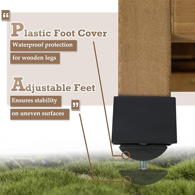 Small Outdoor Storage Cabinet for Patio, Weatherproof Lockable Deck Storage | - Image 6