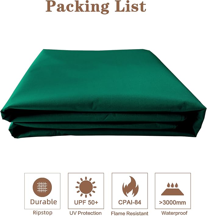 SCOCANOPY Replacement Top for 10X12Ft Oakmont Gazebo L-GZ1188PST-A, Pinehurst - Image 6