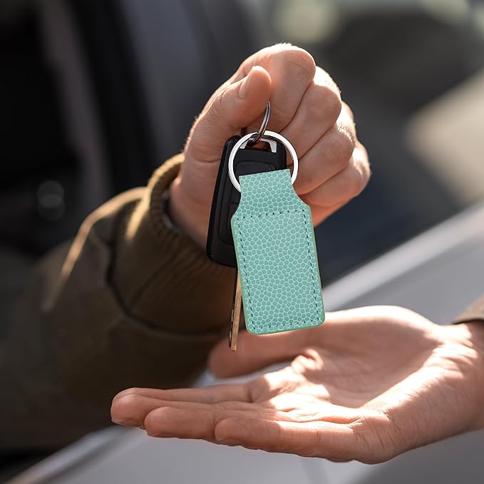 LaserGram Rectangle Keychain, Golfer Golfing, Personalized Engraving Included