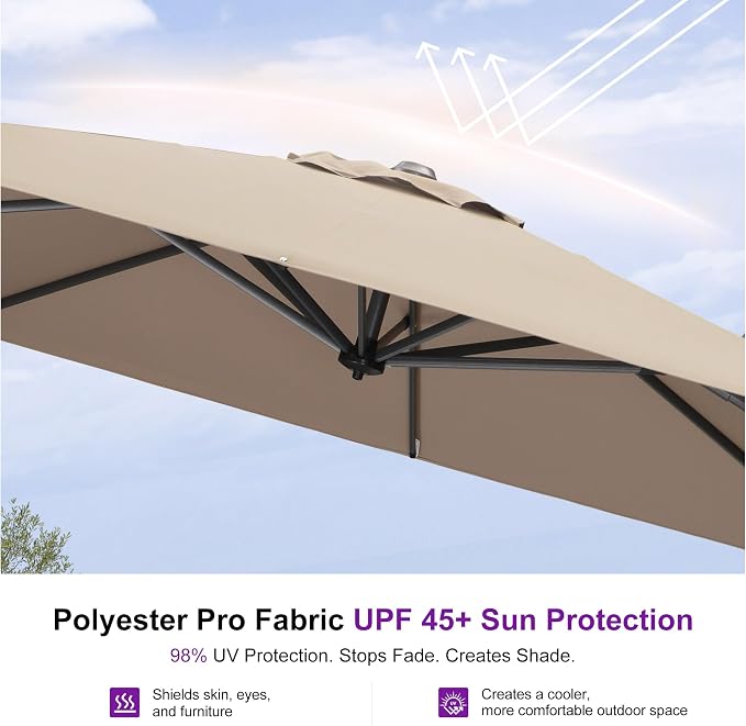 PURPLE LEAF Outdoor Umbrella - Image 5