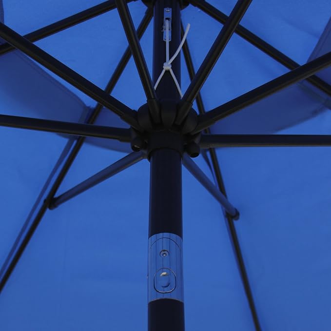 9' Outdoor Patio Umbrella, Outdoor Table Umbrella, Yard Umbrella, Market - Image 3