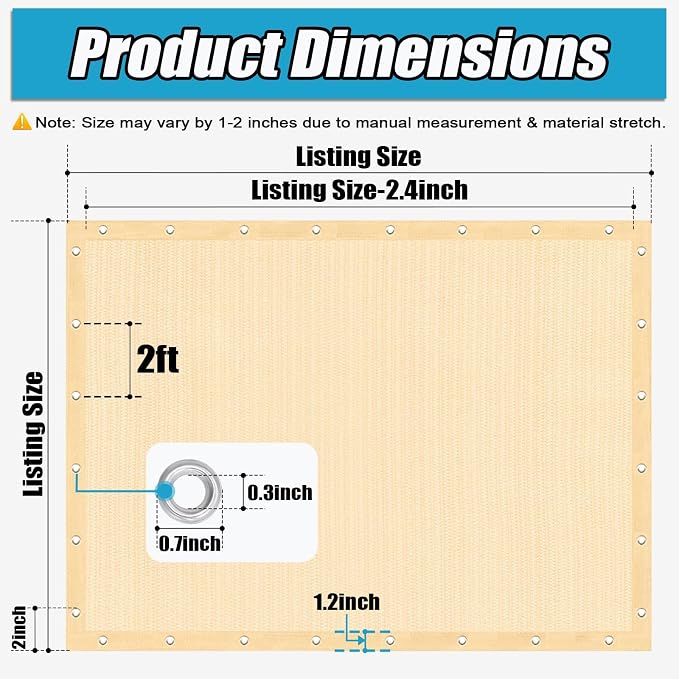 Amagenix 90% Sun Shade Cloth - Image 3