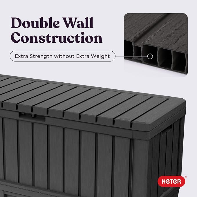 Keter Kentwood 92 Gal Outdoor Storage Box - Image 6