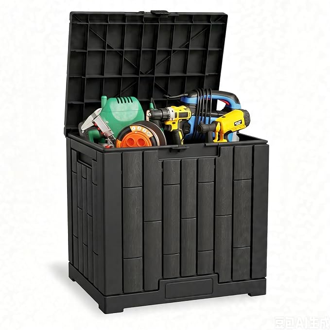 31 Gallon Resin Deck Box, Package Delivery Box by LAUSAINTHOME
