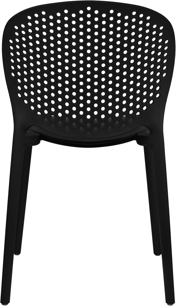 2xhome Set of 2 Patio Dining Chairs | Modern Stackable Outdoor Pool Side Chair - Image 9