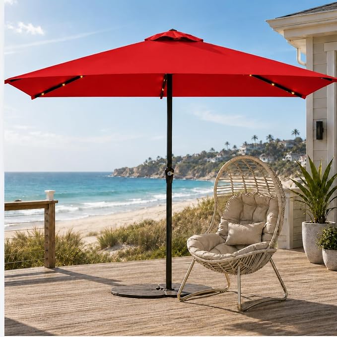 6.5 x 10ft Rectangular Patio Umbrella - Image 2