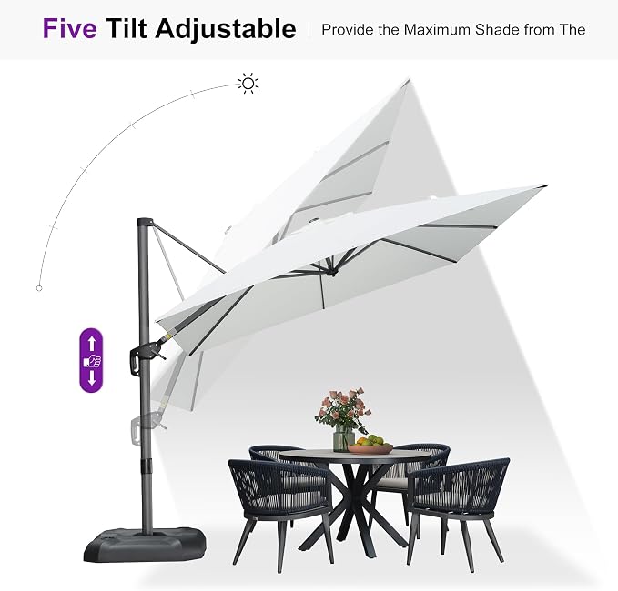 PURPLE LEAF Outdoor Umbrella - Image 6