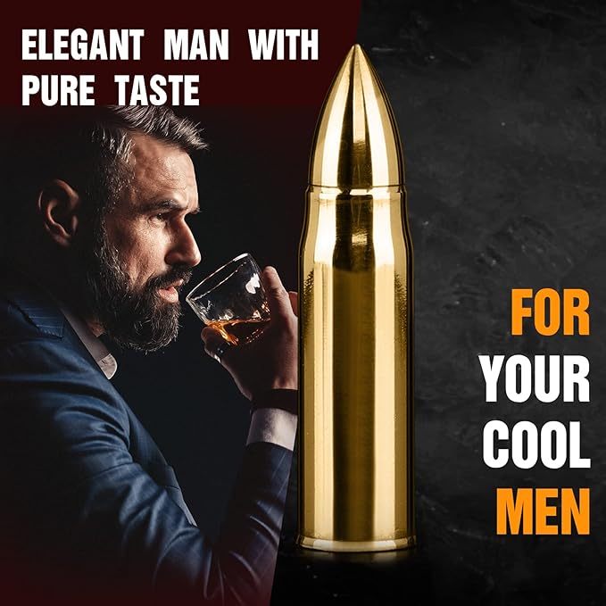 Gifts for Men Him Christmas, Whiskey Stone Gifts for Husband Anniversary, Unique Birthday Gift Ideas for Dad from Daughter Son Wife, Cool Stocking Stuffers, Bourbon Gadgets for Grandpa Uncle Father