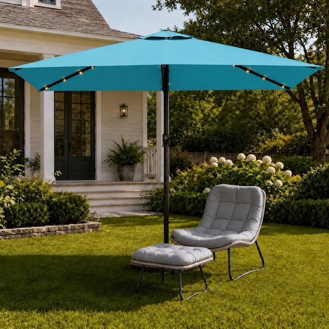 6.5 x 10ft Rectangular Patio Umbrella - Image 6