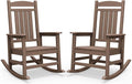 SERWALL Outdoor Rocking Chair Set of 2, Patio Rocking Chair, Porch Rocker by SERWALL