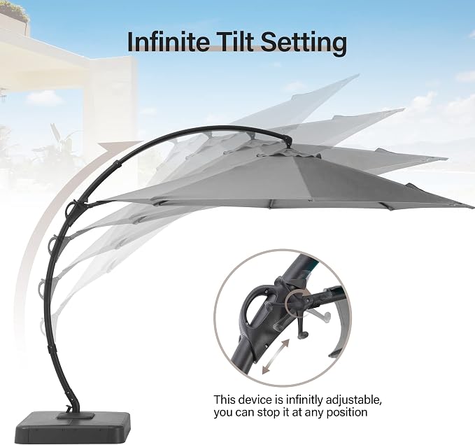 11ft Patio Cantilever Umbrella - Image 5