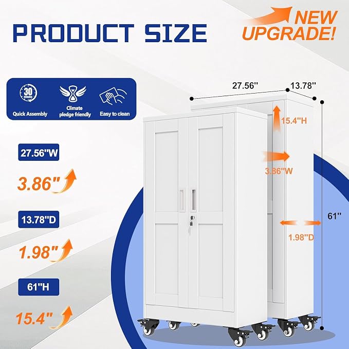 GAIOUS Metal Garage Storage Cabinet - Image 2