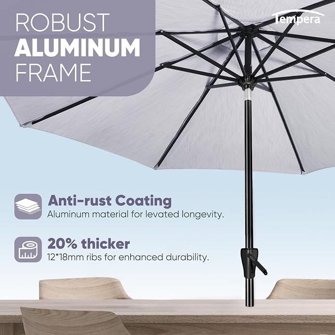 Tempera Patio Market Outdoor Table Umbrella - Image 2