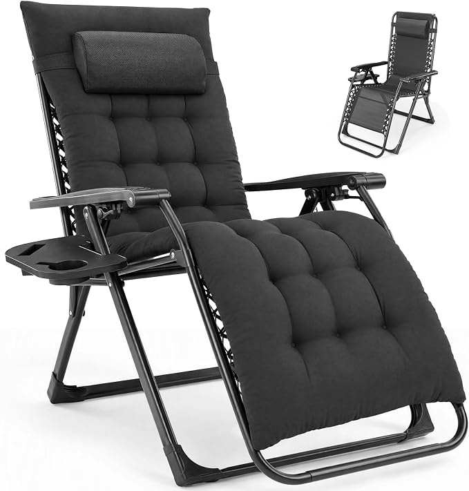 NEWBULIG Zero Gravity Chair, Folding Patio Recliner by NEWBULIG