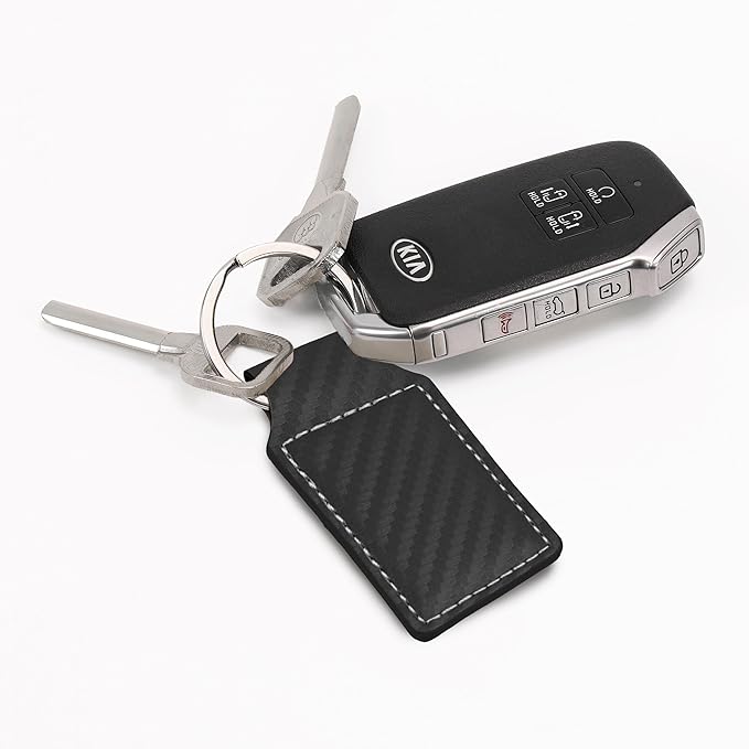 LaserGram Rectangle Keychain, Coat of Arms Germany, Personalized Engraving Included (Carbon Fiber Black with Silver)