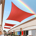 Royal Shade 10' x 10' Red Square Sun Shade Sail Canopy Outdoor Patio Fabric by RoyalShade