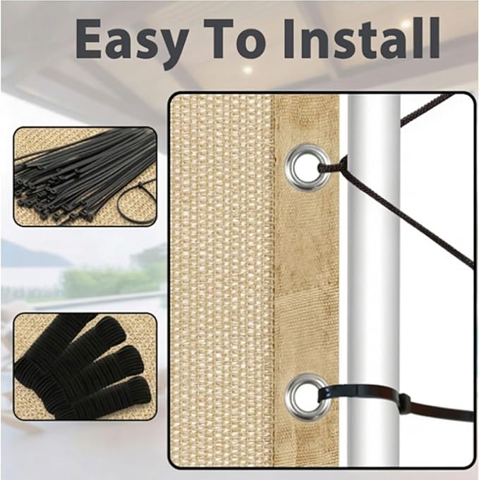 90% Shade Cloth Sun Shade Fabric Privacy Screen Shade Cover - Image 3