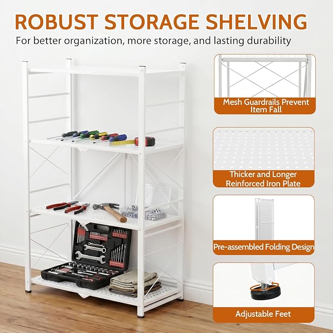 4 Tier Greenhouse Shelving Unit, Plant Stand, 1 Pack, No Assembly Required - Image 5