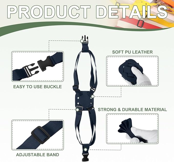 Adjustable Luggage Straps, Suitcase Elastic Strap Bag Bungee with Buckles Travel Accessories - Fitting for(Travel/Add A Bag/Securing Luggage), 27-66 Inch & 2Pcs & Dark Blue