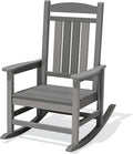 Oversized Outdoor Rocking Chair, Porch Rockers, Unique Gray | by KINGYES