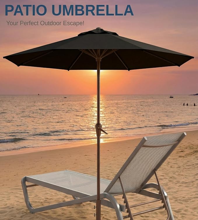 10FT Patio Umbrella, Outdoor Umbrella - Image 8