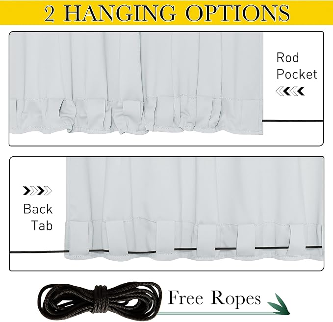 NICETOWN Windproof Outdoor Curtains - Image 3