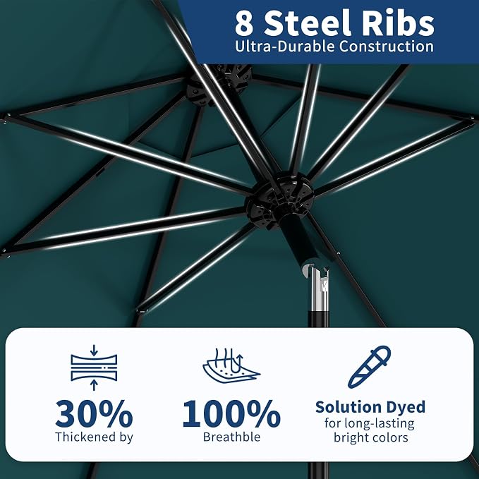 9FT Patio Umbrella Outdoor - Image 5