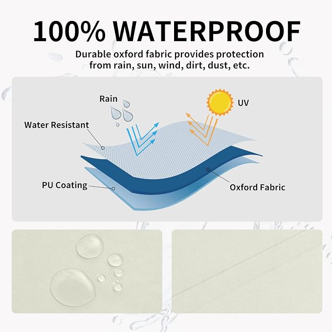 Easy-Going 100% Waterproof Outdoor Curtains 54x84 inch, Gazebo and Pergola 2 - Image 2