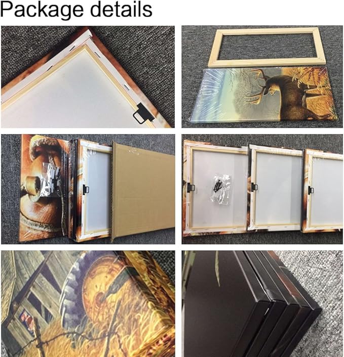 5 Piece Canvas Wall Art Golf Course at Sundown Pictures for Living Room Contemporary Paintings Giclee Golfing Artwork House Decorations Wooden Framed Ready to Hang Poster and Prints(60''W x 40''H)