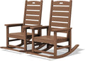 SERWALL Outdoor Rocking Chair Set of 2, Oversized HDPE Rocker, All Weather by SERWALL