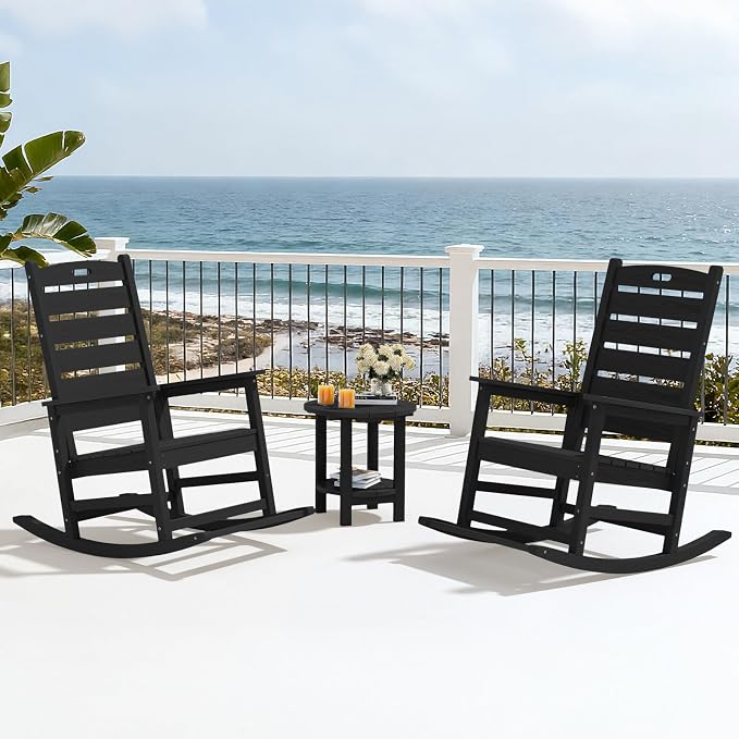SERWALL HDPE Outdoor Rocking Chair - Image 10