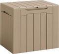 Flamaker Deck Box 30 Gallon, Waterproof Resin Small Storage Box by Flamaker