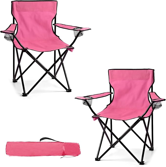 WEIDIORME 2 Pack Lightweight Camping Chairs by WEIDIORME