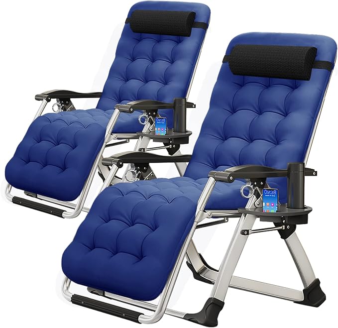 MOPHOTO Zero Gravity Chair, Outdoor Padded Lounge Chair by MOPHOTO