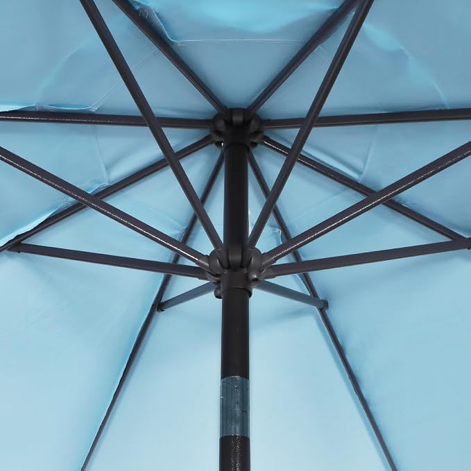 9' Outdoor Patio Umbrella, Outdoor Table Umbrella, Yard Umbrella, Market - Image 3