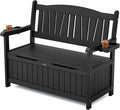 YEFU Outdoor Bench, Heavy Duty Garden Storage Bench, Weatherproof, Weatherproof by YEFU