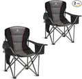 ALPHA CAMP Oversized Fully Padded Camping Chairs by ALPHACAMP