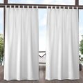 Exclusive Home Cabana Solid Indoor/Outdoor Light Filtering Hook-and-Loop Tab by TownCountryLiving