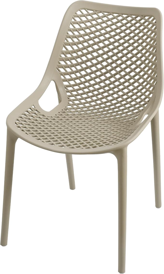 4 Pack Outdoor Patio Chairs, Plastic Dining Chairs, No Assembly, Plastic Chairs - Image 8
