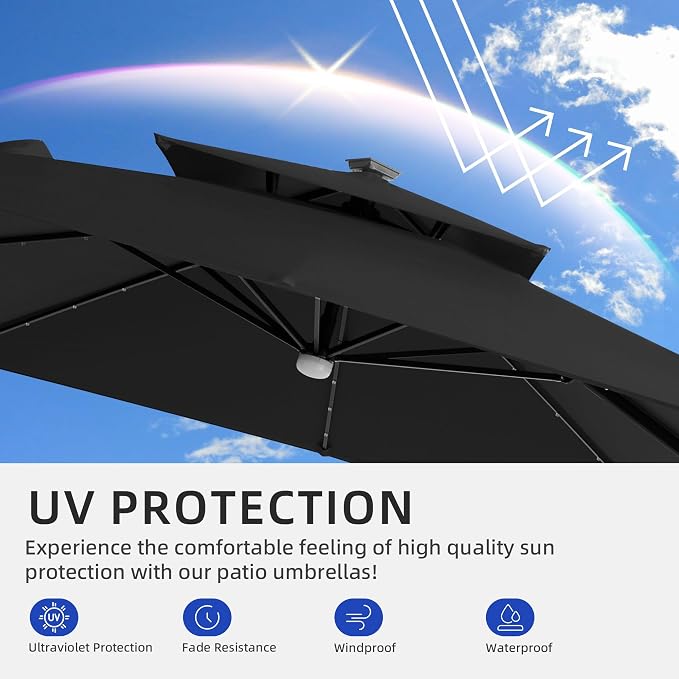 JZ-DZS Cantilever Patio Umbrella - Image 8