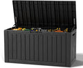 Outdoor Deck Storage Box, Resin Deck Boxes Indoor and outdoor, Waterproof by NBYSGO