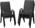 DIFY Patio Chairs Set of 8, Stackable Outdoor Dining Chairs Set by DIFY