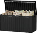 Devoko 100 Gallon Outdoor Storage Box, Waterproof Deck Box Lockable | Weather by DEVOKO